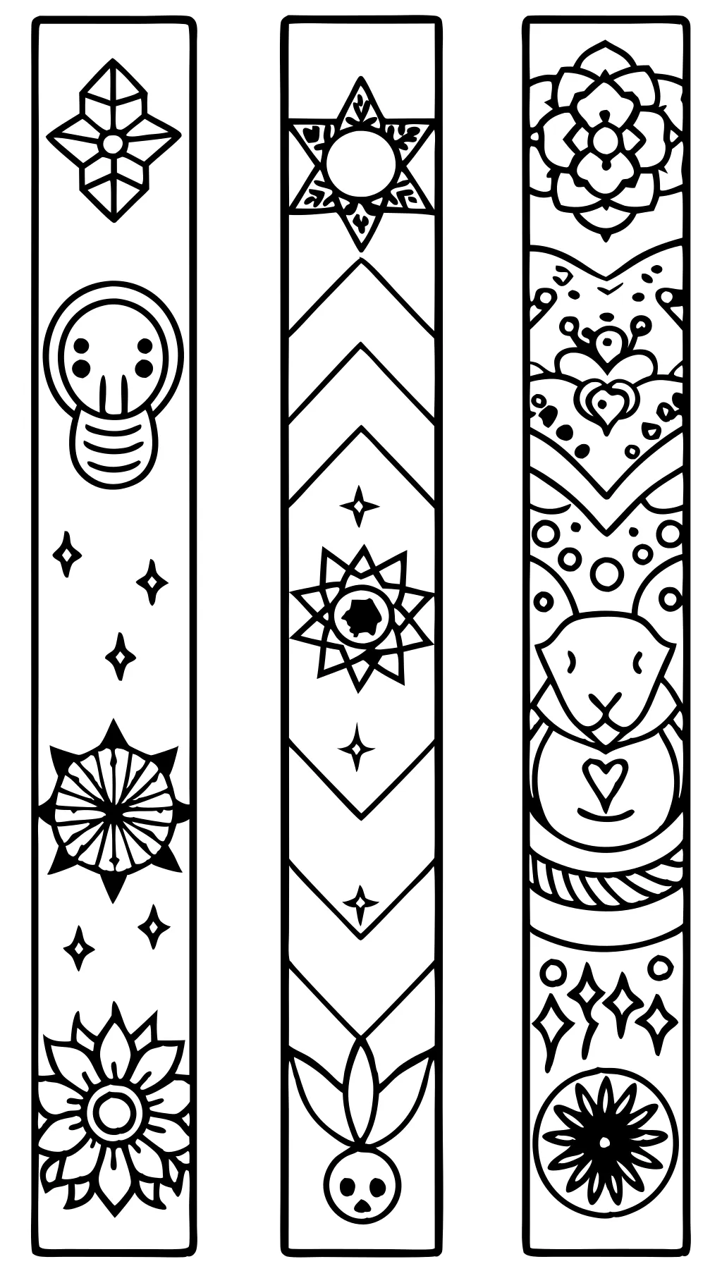 bookmarks coloring pages